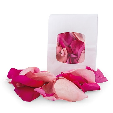 Echte Rosenblätter im Pink-Mix
