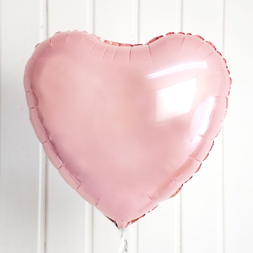 Folienballon Herz Rosa