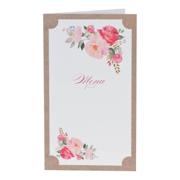 Menükarte Fleur