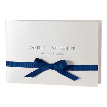 Hochzeitseinladung Svantje, blau