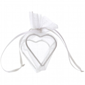 Geschenksächcken"Herz" in Weiß für Gastgeschenke