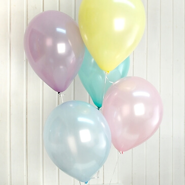 Luftballon-Set, pastell, 25 St.