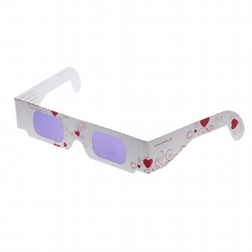 Brille "Love is in the Air", rot