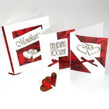 Hochzeitskarten einfach selbst gestalten