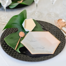 Partygeschirr Hochzeit marmor