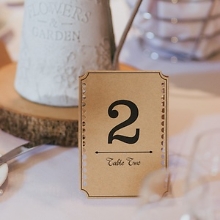 Kraftpapier Hochzeit Deko, Einladungen, Karten und Deko zur Hochzeit