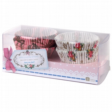 Cupcake Förmchen in 2 Designs für die Hochzeit