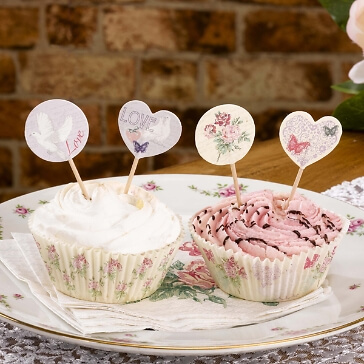 Cupcake-Sticks für die romantische Hochzeitsdeko