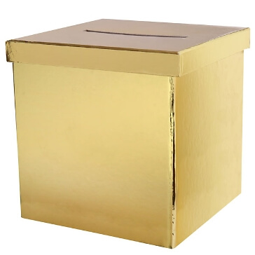 Geschenk-/Briefbox-gold