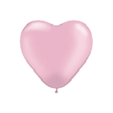 Herzballons, gross, rosa, 100 St.