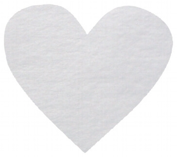 Hochzeitsdeko Konfetti "Herz" in Weiß