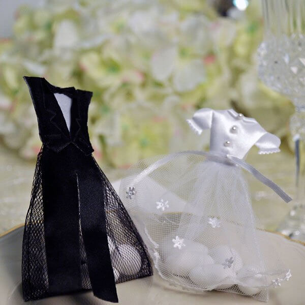 Braut Fächer weiss Hochzeit Gastgeschenk zum Brautkleid