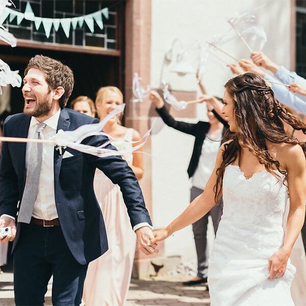 Hochzeit Rasselband Heiraten 2021 Trend Fähnchen Wedding Wands Standesamt NEU