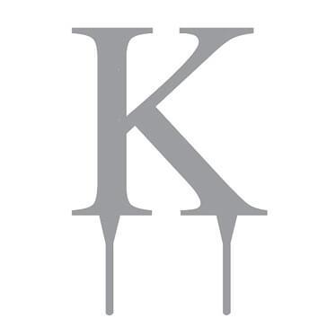 Tortenfigur Monogramm "K"