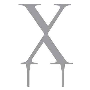 Tortenfigur Monogramm X