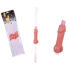 Trinkhalme Penis, rosa