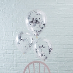 ballons mit konfetti silber ballons mit konfetti silber