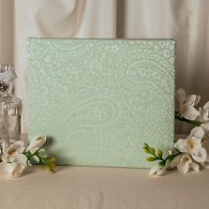 G&auml;stebuch Paisley Mint