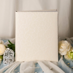 G&auml;stebuch Hochzeit "Luxor", wei&szlig;-creme