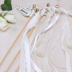Gl&uuml;cksstab Hochzeit wedding wands