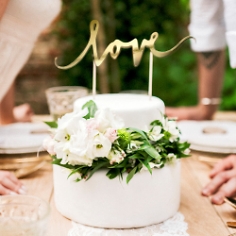 Cake Topper Love Gold