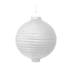 LED-Lampion, 20 cm, weiß