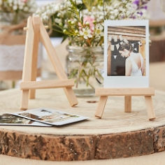 Mini-Staffelei aus Holz für Tischkarten
