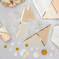 Servietten Marmor Geometrix Apricot