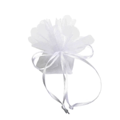 Organzabeutel f&uuml;r Gastgeschenke, grau