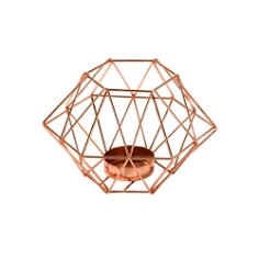 Kerzenhalter Geometric Design, kupfer