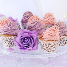 Muffinf&ouml;rmchen Spitze, wei&szlig;