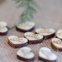 Streudeko Holzherzen Just Married, 25 St. Streudeko Holzherzen Just Married, 25 St.