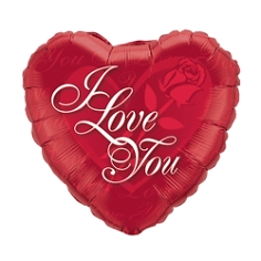 Folienballon "I Love you", rot