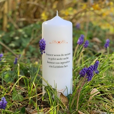 Kerze der Hoffnung Immer wenn du meinst, 17 cm