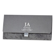 Elegante Hochzeitseinladung zum Aufklappen