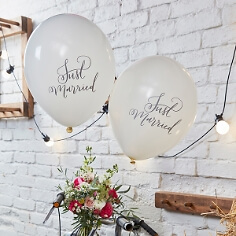 Luftballons zur Hochzeit