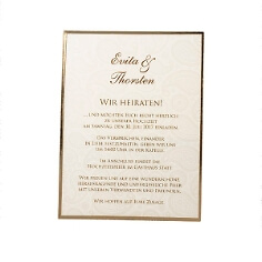 Hochzeitseinladung Evita
