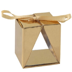 Faltschachtel Cadeau, gold, 4 St. - Edle Faltschachtel