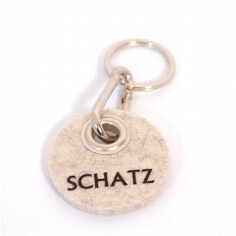 Filz-Schlüsselanhänger "Schatz"