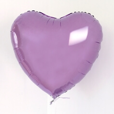 Folienballon Herz, mittel, flieder Folienballon Herz, mittel, flieder