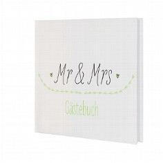 G&auml;stebuch mit Bl&auml;tterranken