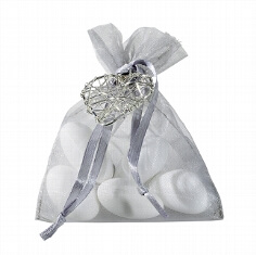 Gastgeschenk Hochzeit Harmonia silbergrau