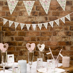 Girlande Wedding Romance für die Candybar Girlande Wedding Romance für die Candybar