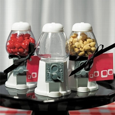 Kaugummi-Spender ungef&uuml;llt in wei&szlig; - f&uuml;r die Hochzeit