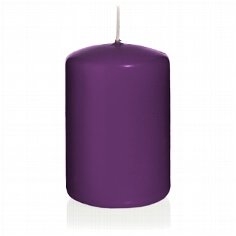 Kerze Farbenfroh, gross, lila Kerze Farbenfroh, gross, lila