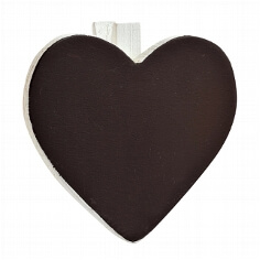 Wei&szlig;e Deko-Klammern in Herzform zur Hochzeitsdekoration