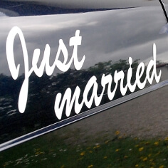 Autodeko zur Hochzeit