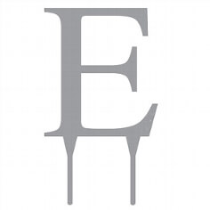 Tortenfigur-Monogramm "E"