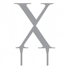 Tortenfigur Monogramm "X"