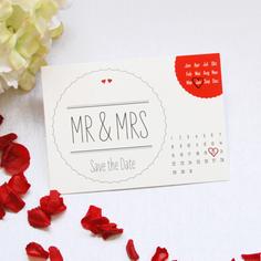 Save the Date Karte "Mr & Mrs" 